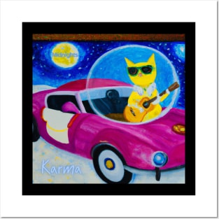 Karma is a cat Midnights Posters and Art